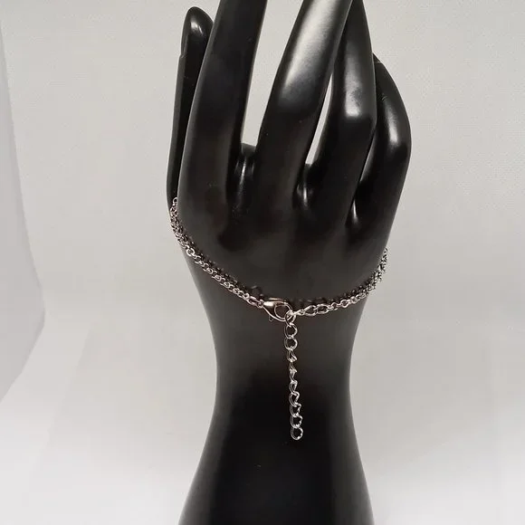 Stainless Steel Bracelet with Open Ring Pendant Jewelry #5 - Picture 5 of 8